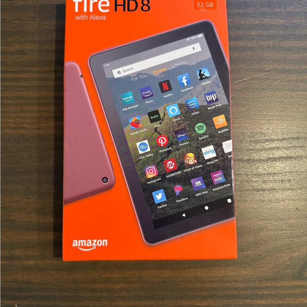 Amazon Fire HD 8 Tablet - Red and Black